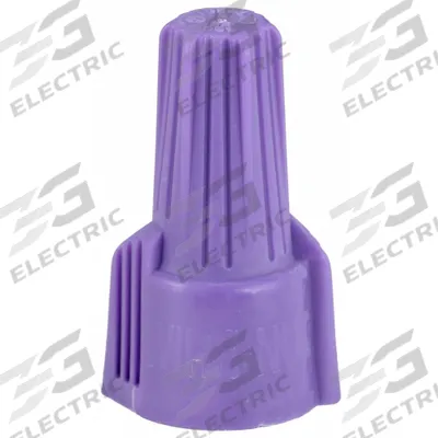 IDEAL Twist-On Wire Connectors: Purple, Wire Sizes 16 AWG – 10 AWG, 600 V, 25 - Aluminum & Copper Compatible Wire Connectors