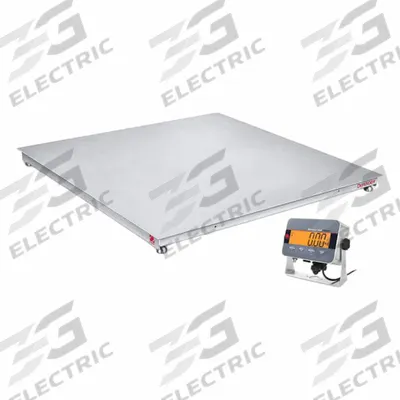 OHAUS Floor Scale: 2,500 lb Wt Capacity - Imperial, 0.5 lb/0.2 kg Readability - Floor Scales