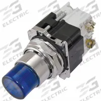 EATON Illuminated Push Button: Illuminated, Extended Profile, Metallic, 30 mm, 1NC (MPN 10250T411LLD06-51). Key specifications — Brand: EATON; Action: Momentary; Series: 10250T; Push Button Material Type: Metallic.