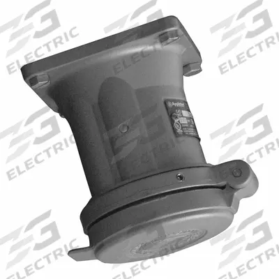 APPLETON ELECTRIC Pin and Sleeve Receptacle: Gray, 250V DC/600V AC, Three Phase, 100 A - Reverse Service Watertight Receptacles