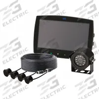 GEMINEYE Rear View Camera: (4) Sensors/65 ft Cable/Speaker (MPN EC7004-SK). Key specifications — Product Type: Backup Cameras; Audio Output: Speakers; Camera Resolution: 720p; Operating Voltage: 12-24V DC; Brand: GEMINEYE; Includes: (4) Sensors; Functions: Mirror/Normal View Switch.