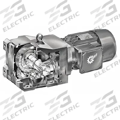 NORD Gearmotor: Right Angle, Single Output Shaft, 3-Phase, TEFC, 43 RPM - Right Angle Shaft Washdown-Duty AC Gearmotors