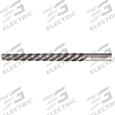 YANKEE Taper Pin Reamer: For #4 Pin, 0.2071 in x 0.2604 in Dia - Helical-Flute Taper Pin Reamers