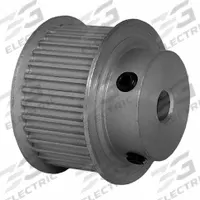 DAYTON Timing Pulley: Modified Curvilinear, Fixed, For GT Timing Belt Section, For 15 mm Belt Wd (MPN 34-3P15-6FA3). Key specifications — Brand: DAYTON; Finish: Clear Anodized; For Belt Series: Powerhouse®.