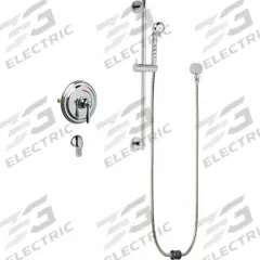 CHICAGO FAUCETS Shower Faucet: SH-TP, 2.5 gpm Handheld Showerhead Flow Rate, Plastic, 1 Handles (MPN SH-TP5-00-021). Key specifications — Showerhead Material: Plastic; Series: SH-TP.