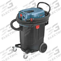 BOSCH Dust Extractor: HEPA, Dry/Wet, 14 1/2 gal Tank, 150 cfm Air Flow, 1 3/8 in Hose Dia (MPN VAC140AH). Key specifications — attr118028: Plastic; attr118016: Yes; attr117997: BOSCH.