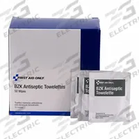 FIRST AID ONLY Topical Antiseptic Wipes: Wipes, Benzalkonium Chloride, 50 PK (MPN H307). Key specifications — Format: Wipes; Product Type: Topical Antiseptic; Unit Package Type: Packet; Active Ingredient: Benzalkonium Chloride; Manufacturer Part Number: H307; Unitized: Unitized; Concentration: 0.13%; Brand: FIRST AID ONLY.