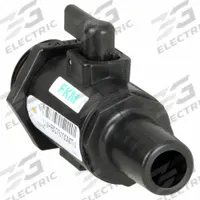 BANJO Manual Two-Way Ball Valve: 3/4 in, Polypropylene, Straight, MNPT x Barb, Std Port Ball Port (MPN LVHB075100MTV). Key specifications — Brand: BANJO; Handle Type: Lever; Handle: Lever.