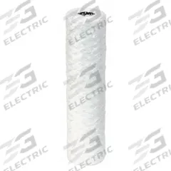PARKER Water Filter Cartridge: 1 micron, String Wound, 5 gpm, Baked Glass Fiber, 6 PK (MPN K27R10G). Key specifications — Brand: PARKER; Filter Media: Baked Glass Fiber.
