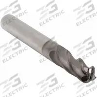 APPROVED VENDOR Ball End Mill: Carbide, TiCN Coated, 4 Flute, 7/16" Mill Dia, 1" LOC, 2-3/4" OAL (MPN 223-001102)