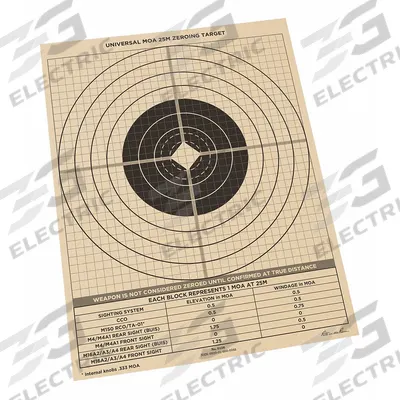 RITE IN THE RAIN Shooting Range Targets: Paper, Bullseye Target, 11 in Ht, 8 1/2 in Wd, Tan - Bullseye Targets