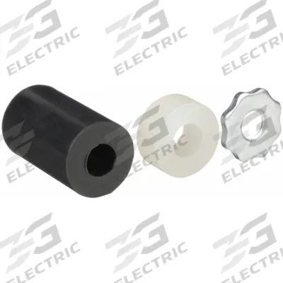 APPROVED VENDOR Bolt Hole Caster Expanding Sleeve Kit: 2 1/2 in Stem Lg, Carbon Steel, Rubber - Bolt-Hole Caster Expanding Sleeve Kits for Round Tubing