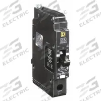 SQUARE D Miniature Circuit Breaker: 20 A, 277V AC, Single Phase, 18kA at 120/240V AC, 1 Poles, Std (MPN EDB14020). Key specifications — Phase: Single; Amps: 20 A; AC Voltage Rating: 277V AC; Max. AIR Rating: 18kA at 120/240V AC; For Use With: Square D NF Panelboards; Brand: SQUARE D.