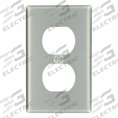 LEVITON Wall Plate: Duplex Outlet, 1 Gang - General Purpose Wall Plates