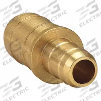 PARKER Barbed Fitting Union: 1/4 in ID x 3/8 in ID Size, Barbed x Barbed, Brass, Rigid (MPN 22-6-8). Key specifications — Brand: PARKER.