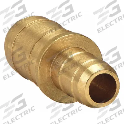 PARKER Barbed Fitting Union: 1/4 in ID x 3/8 in ID Size, Barbed x Barbed, Brass - Standard Brass Barbed Tube Fittings