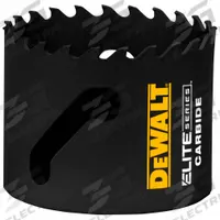 DEWALT Hole Saw: 2 1/4 in Saw Dia., 3 Teeth per Inch, 1 3/4 in Max. Cutting Dp, 5/8"-18 Thread Size (MPN DAH3214). Key specifications — attr1098070: 3; attr1098087: DEWALT; attr1098073: 5/8"-18.