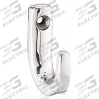 SUGATSUNE Hook: Screw, 35 lb Wt Capacity, 1 Points per Hook, Silver, 1 1/8 in Projection (MPN TA-3L). Key specifications — Color: Silver; Finish: Mirror; Material: Stainless Steel; Product Type: Hook.