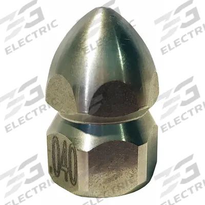 APPROVED VENDOR Sewer Nozzle: 4 Nozzle Size, 5,000 psi, 4.47 gpm, 5000 to 6000 psi - Jetted Sewer Nozzles