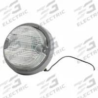 GROTE Back-Up Light: Incandescent, Backup/Reverse Light, Clear, Round, 3 7/8 in Overall Dia, 2VPL9 (MPN 62011). Key specifications — Standards: FMVSS 108; Electrical Connection: Blunt Cut Wires; Brand: GROTE; Installation Type: Removable; Lens Color: Clear; Mount Type: Screw; Lighting Technology: Incandescent; Light Type: Backup/Reverse Light.