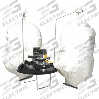 TORNADO Vacuum Head: Wet/Dry, 55 gal Tank Size, 2 in Hose Dia, 243 cfm Air Flow - Drum-Top Vacuums