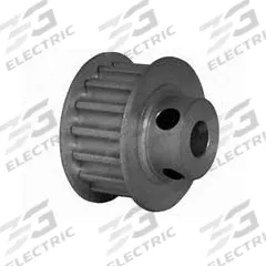 DAYTON Timing Pulley: Modified Curvilinear, Fixed, For GT Timing Belt Section, For 9 mm Belt Wd (MPN 16-5P09-6FA3). Key specifications — Brand: DAYTON; Finish: Clear Anodized; For Belt Series: Powerhouse®.