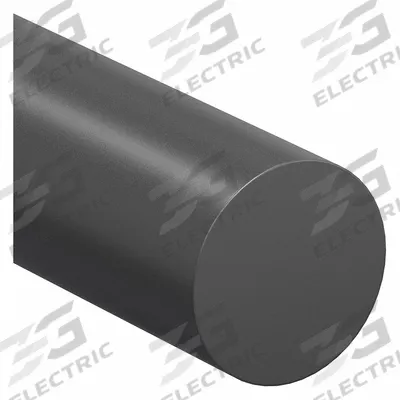 PAI Rod: 1/4 in Dia, 8 ft Lg, Opaque, Black, 15,000 psi Tensile Strength - PAI Rods & Discs