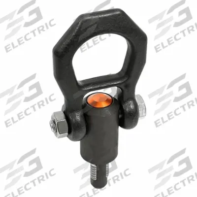 JW WINCO Quick-Release Hoist Ring: Steel, 16.6 kN Load Limit, M20 Thread Size - Quick-Release Threaded Pivot-Only Hoist Rings