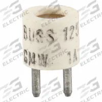 BUSSMANN Telecom Protection Fuse: GMW Series, Fast-Acting, Pin, 1 A, 125 V AC, 9/32 in x 9/32 in (MPN GMW-1). Key specifications — attr1282929: GMW; attr211197: BUSSMANN.