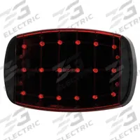 MAXXIMA Warning Light: Perimeter Flashing Warning Light, Red, 6 5/16 in Overall Wd, LED (MPN SDL-52-A). Key specifications — Number of Flash Patterns: 3; Mount Type: Magnetic; Brand: MAXXIMA; Shape: Oval.