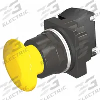 SIEMENS Mushroom Head Push Button: Non-Illuminated, Mushroom Head Profile, Non-Metallic, 30 mm, 1NO (MPN 52BM9W4K). Key specifications — Brand: SIEMENS; Action: Momentary; Series: Class 52; Terminal Connection: Pressure Plate; Push Button Material Type: Non-Metallic.