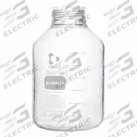 DURAN Narrow Mouth Round Glass Bottles - Safety Coated: 3.5 L, 80 mm, Colorless, 1 Bottles (MPN 218656982). Key specifications — Brand: DURAN; Graduated: Yes; Pre-Cleaned: None; Body Color: Colorless; Screw Closure Size: 80 mm.