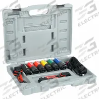 INNOVATIVE PRODUCTS OF AMERICA Fuse Saver Master Kit: Electrical System Diagnostics Tools, Various (MPN 8016). Key specifications — Display Sell UOM: EA; Features: Resetting Thermal Breakers: Orange - 5 A, Red - 10 A, Blue - 15 A, Yellow - 20 A and Green - 30 A; Includes: Fuse Box Adapter Kit; Tool Type: Compression Tester Repair Kit; Material: Various; Testing Application: Troubleshooting Short Circuits; Brand: INNOVATIVE PRODUCTS OF AMERICA; Compatible Vehicle Part: Fuse.