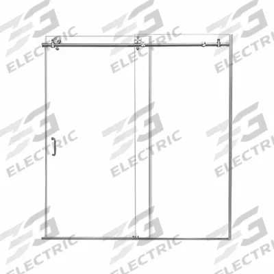 FOREMOST Tub and Shower Door: 56 in Min. Door Wd, 60 in Max. Door Wd, 62 in Overall Ht - Sliding & Panel Shower Doors