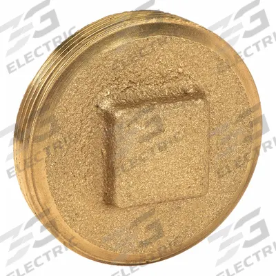 APPROVED VENDOR Plug: Square Drive Solid Plug, 2 in, NPT Threaded, Class 125, C85710 Brass - Low-Pressure Threaded Pipe Fittings