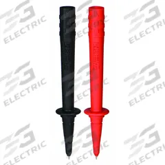 FLUKE Test Probe: CAT II 1000V/CAT III 1000V, Std Probe, 1/8 in Lg, Black/Red, 1,000 V Max Volt (MPN TP74). Key specifications — Color: Black/Red; Brand: FLUKE.
