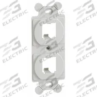 PANDUIT 106 Module Frame: Duplex/Mini Com, White, 2 Ports, CF1062WHY. Key specifications — Color: White; Brand: PANDUIT.