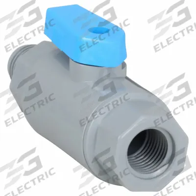APPROVED VENDOR Manual Two-Way Ball Valve: 1/4 in, PVC, Straight, MNPT x FNPT - PVC Ball Valves