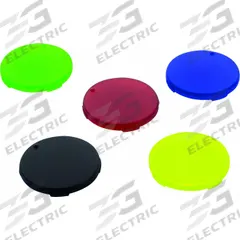 MURRELEKTRONIK Push Button Cap: 22 mm_30 mm Panel Size, Illuminated, Black/Blue/Green/Red/Yellow (MPN 69140). Key specifications — Manufacturer Part Number: 69140; Compatible Operator Illumination: Illuminated; Compatible with Series: 69115; Brand: MURRELEKTRONIK.