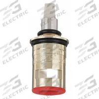 CHICAGO FAUCETS Cartridge: Use with Hot/Cold Water, Brass, Ceramic Disc, (12) Cartridges, 12 PK (MPN 1-100XKBL12JKABNF). Key specifications — For Water Temperature: Hot/Cold; Compatible Brand: Chicago Faucets; Product Type: Cartridge; Includes: (12) Cartridges; Material: Brass.