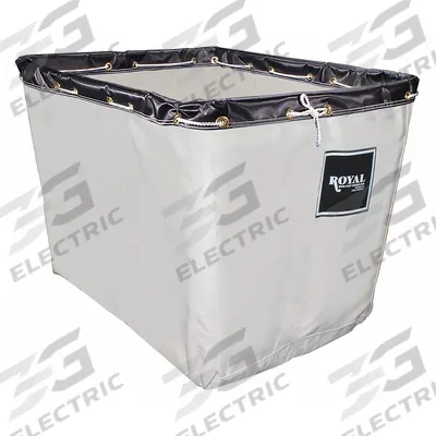 ROYAL BASKET TRUCKS Replacement Liner: G20-CCX-LNN, 48 in x 32 in x 30 in, White, 26.7 cu ft - Abrasion-Resistant Replacement Canvas Liners for Basket Trucks