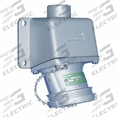 APPLETON ELECTRIC Pin and Sleeve Receptacle: Gray, 250V DC/600V AC, Single Phase, 30 A - Watertight Receptacles
