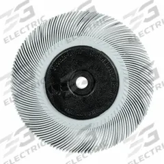 Precision Radial Bristle Brush (MPN 7100374839). Key specifications — Connector Size: 3/8 in; Brand: SCOTCH-BRITE; Connection Type: Arbor Hole.