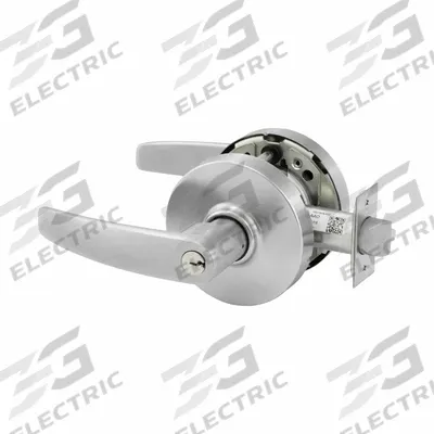SARGENT Door Lockset: Office Lever Locksets, Chrome, ADA Compliant