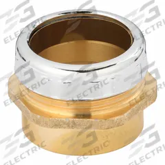ZURN Waste Connector: Cast Brass, Chrome-Plated, Silver, 1 1/2 in Nominal Pipe Size, 4 in Overall Lg (MPN Z8936CZ-PC). Key specifications — Finish: Chrome-Plated; Includes: Brass Compression Ring and Slip Nut; Brand: ZURN; Material: Cast Brass; Connection Type: Copper Sweat.