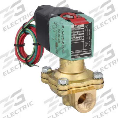 REDHAT Solenoid Valve: 2-Way, Normally Open, 1/2 in Pipe Size, 100 to 240V AC/DC - 2-Way/2-Position, Normally Open Solenoid Valves