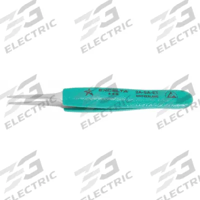 EXCELTA Tweezers: Stainless Steel, Point, Straight Tip - General Purpose Tweezers