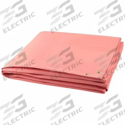 STEINER Welding Blanket: Acrylic-Coated Fiberglass, 6 ft Wd, 6 ft Lg, Pink - Light-Duty Acrylic-Coated Fiberglass Welding Blankets