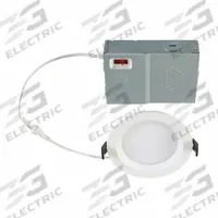 KEYSTONE TECHNOLOGIES LED Light Fixture: 4 in Dia, 769 lm, 2700K/3000K/3500K/4000K/5000K, 9 W (MPN KT-WDLED9-4BB-9CSF-FDIM). Key specifications — Trim Color: Available Separately; Dimmable: Yes; Color Temperature: 5000K; Brand: KEYSTONE TECHNOLOGIES; Voltage: 120V AC.