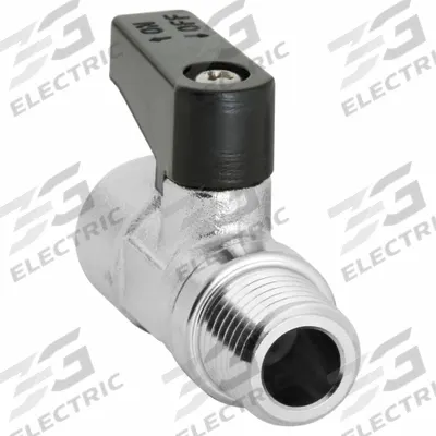 APPROVED VENDOR Manual Two-Way Ball Valve: 1/4 in, Nickel-Plated Brass, Straight, MNPT x FNPT - Mini Brass Ball Valves